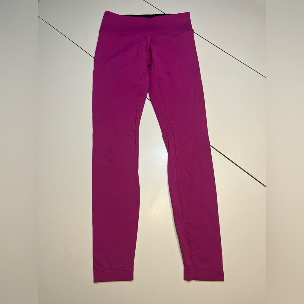 Lululemon size 4 jewel toned purple pink leggings